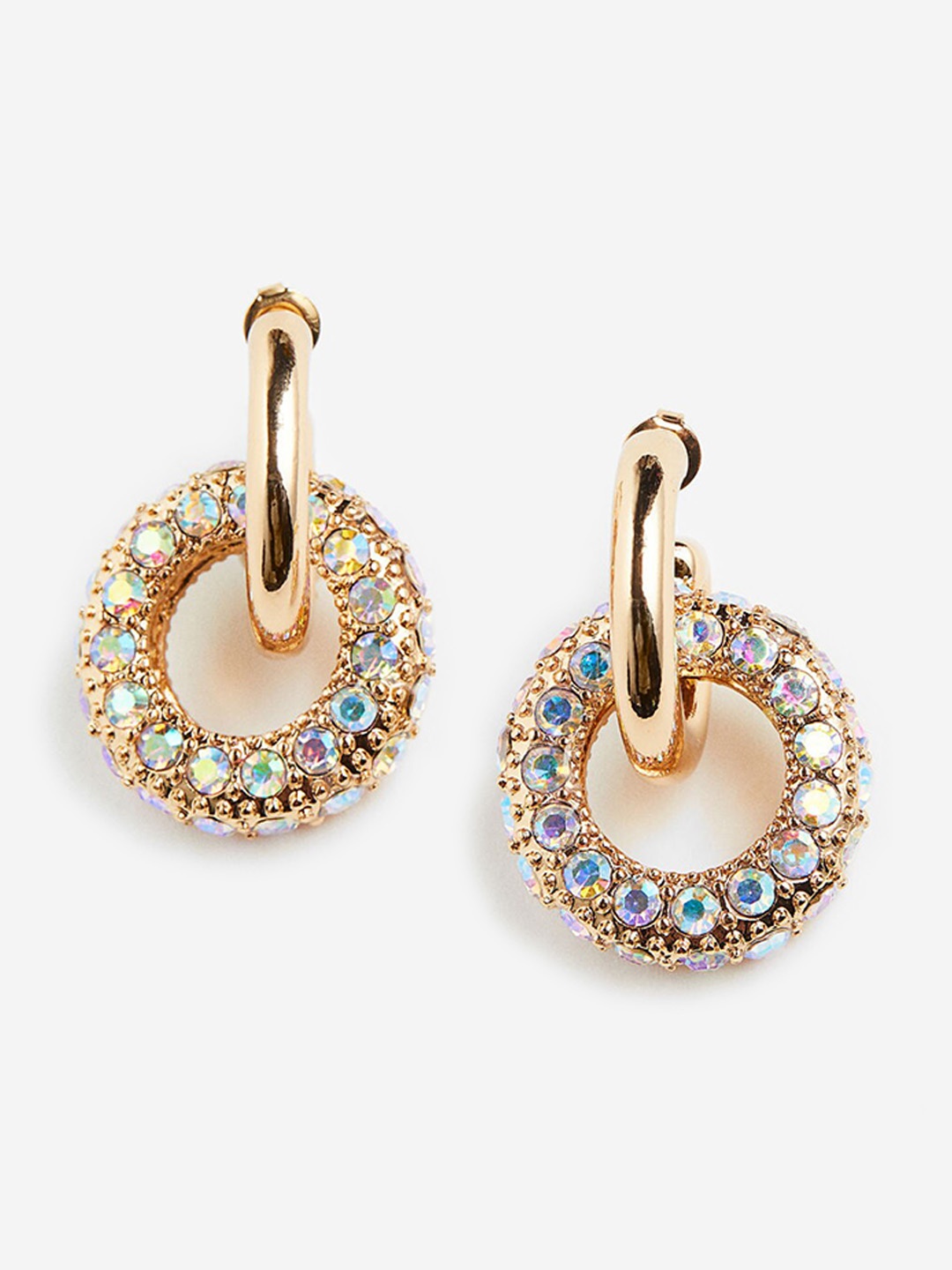 

H&M Pendant Hoop Earrings, Gold