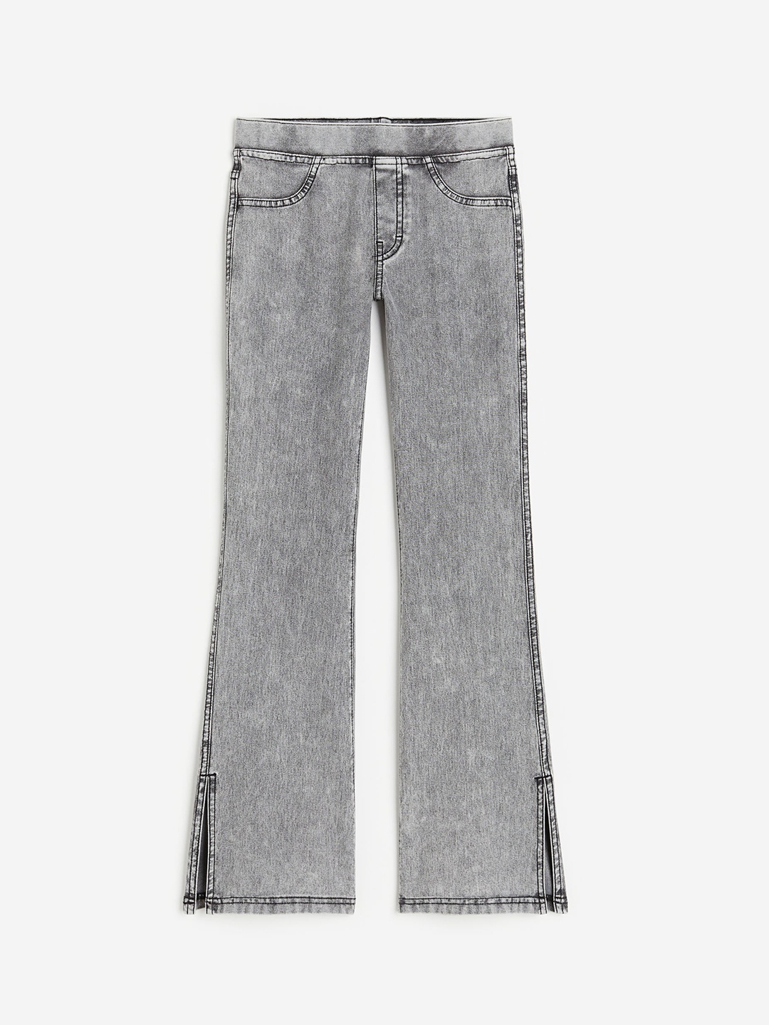 

H&M Flared Jeggings, Grey