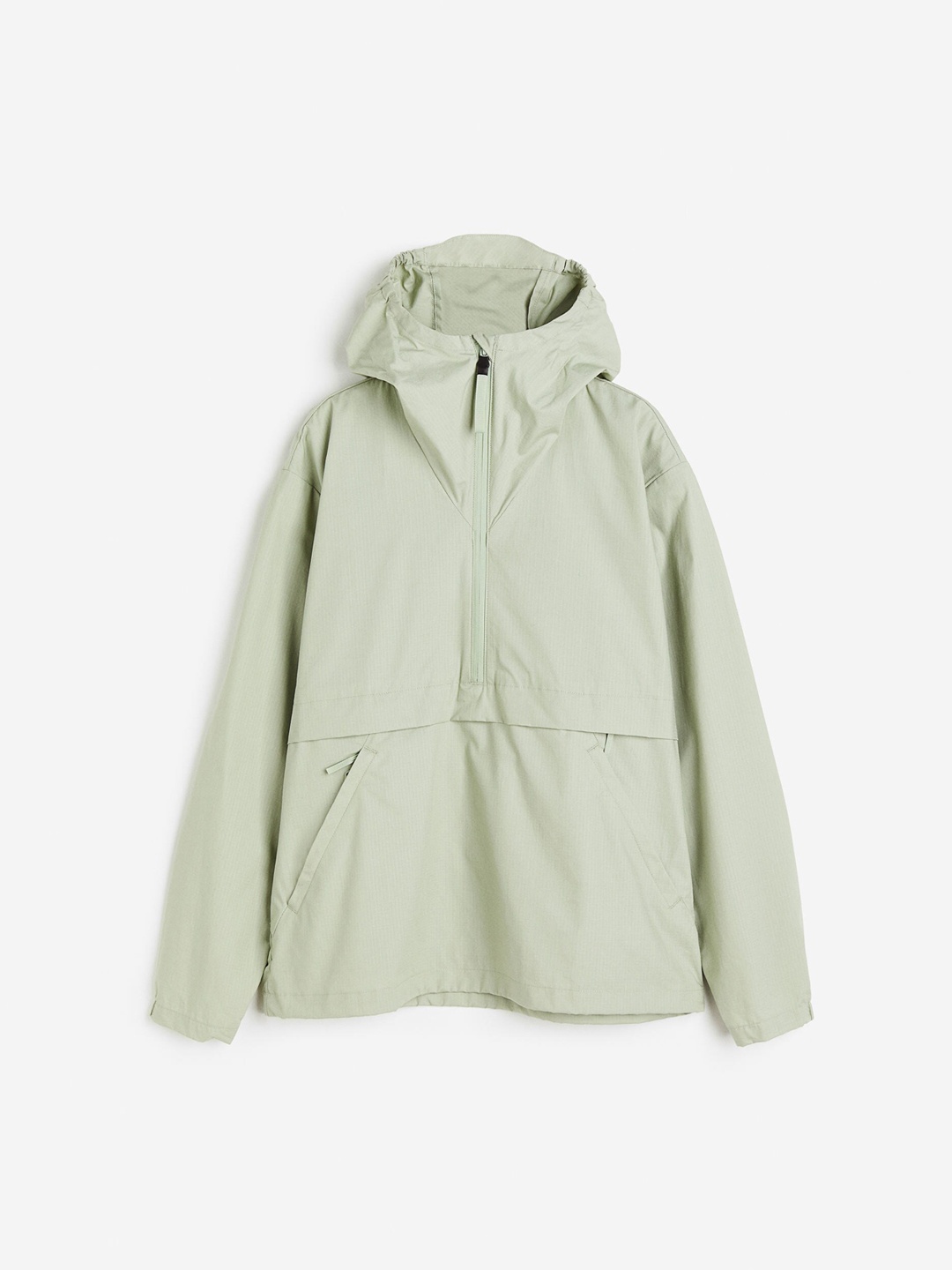 

H&M Water-Repellent Popover Jacket, Green