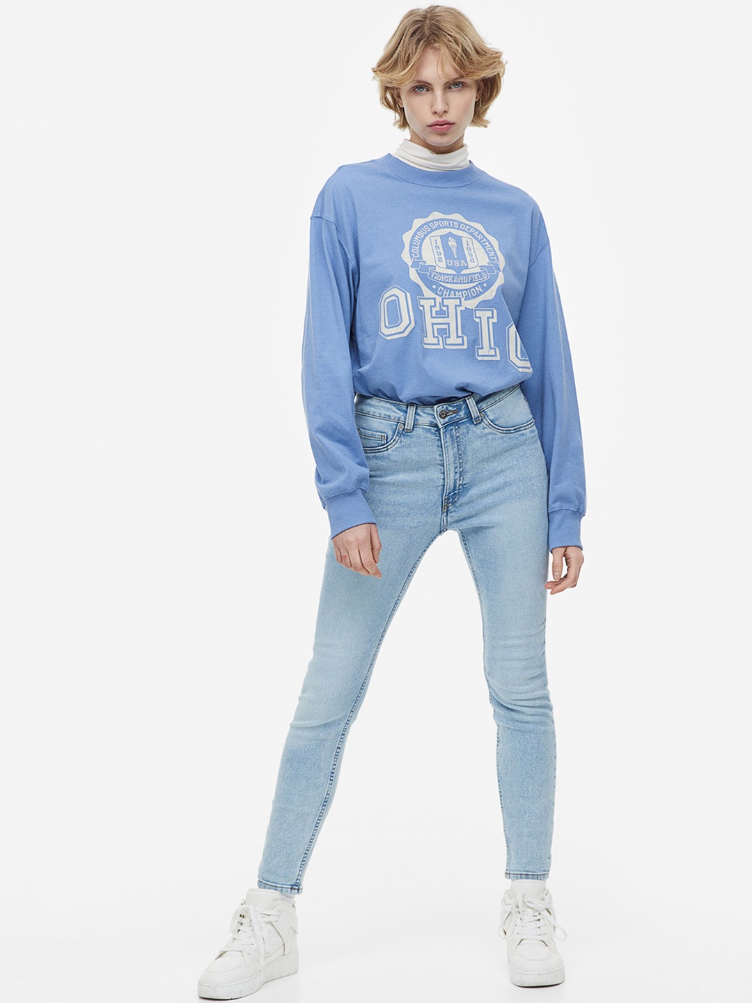 

H&M Skinny High Jeans, Blue