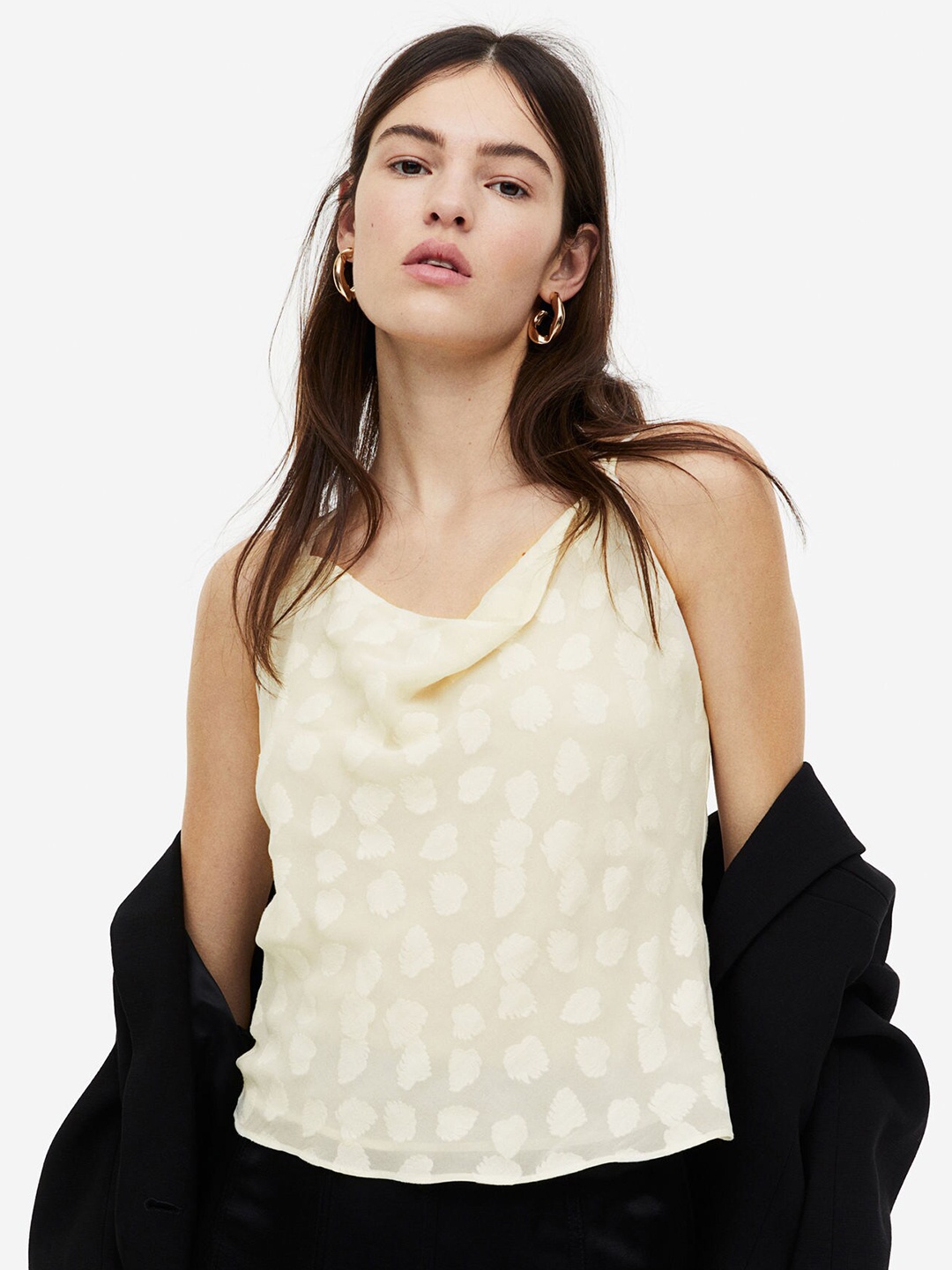 

H&M Tie-detail Vest Top, White