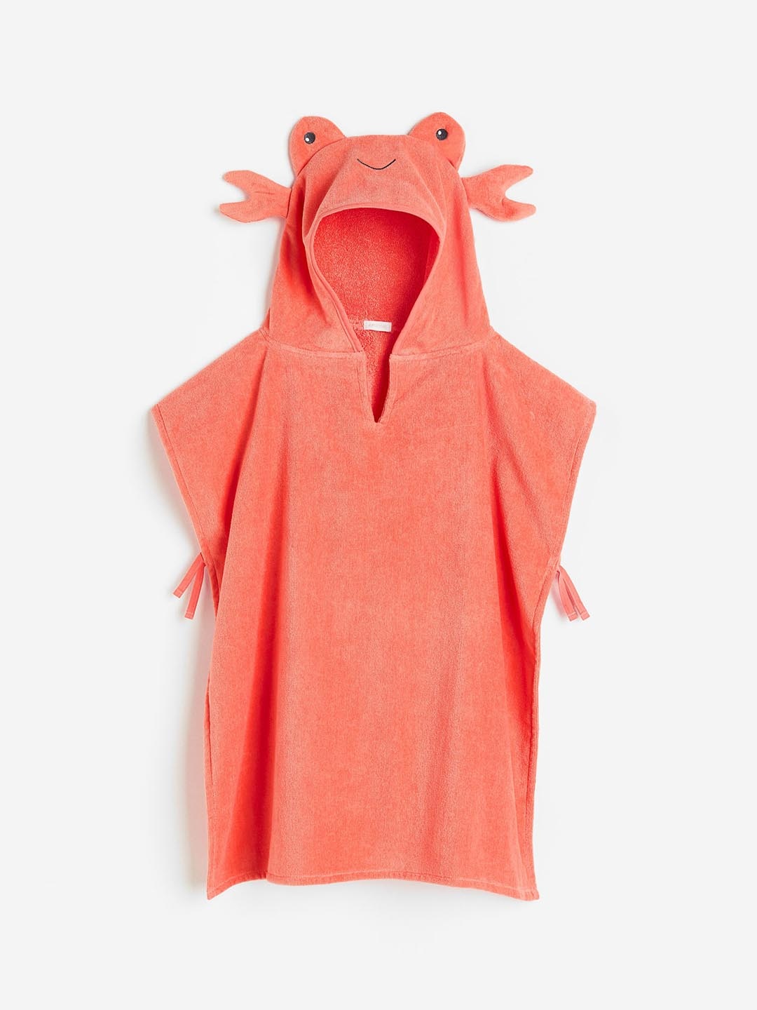 

H&M Girls Orange Pure Cotton Poncho Towel