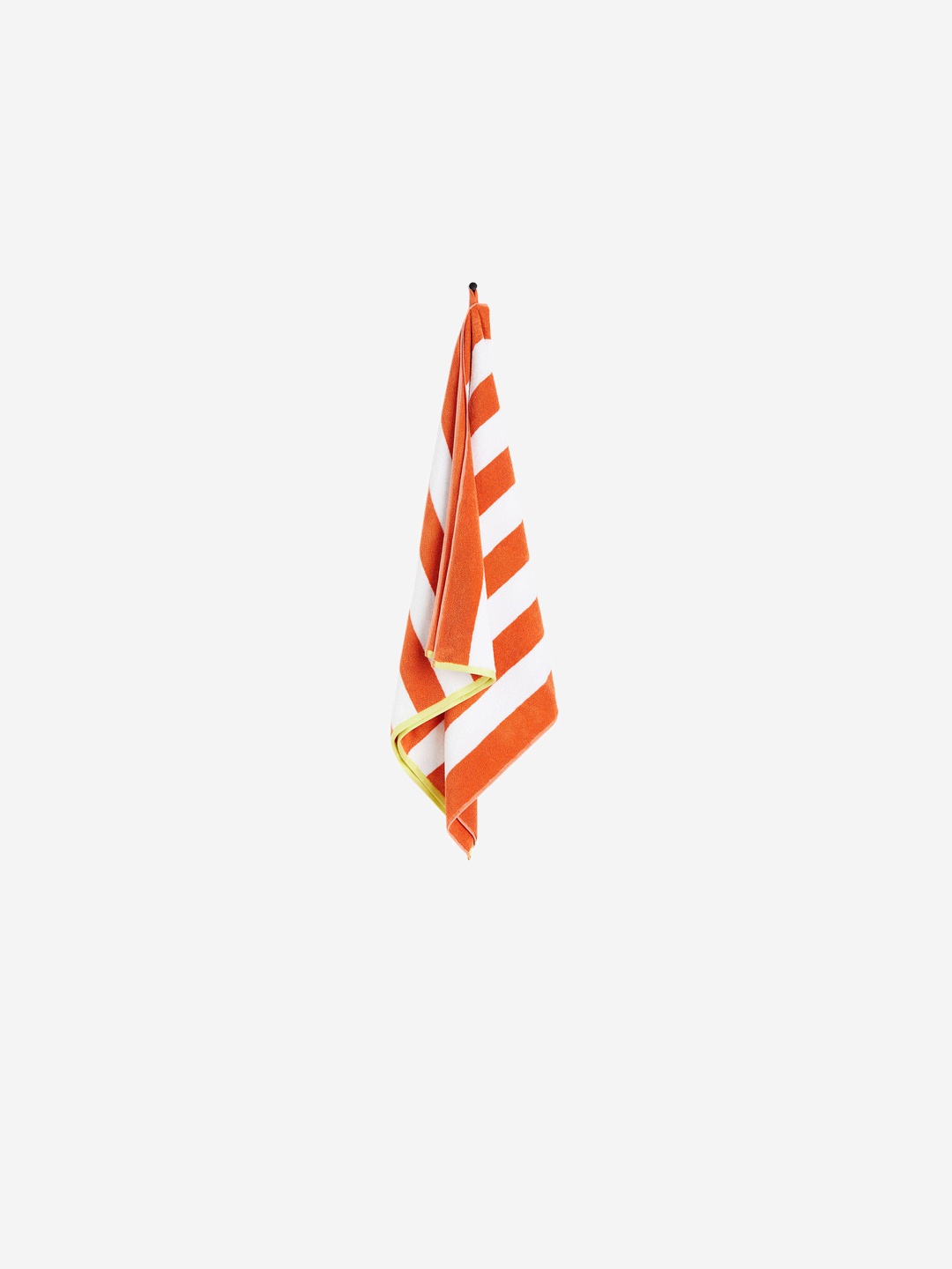 

H&M Orange & White Striped Pure Cotton Bath Towel