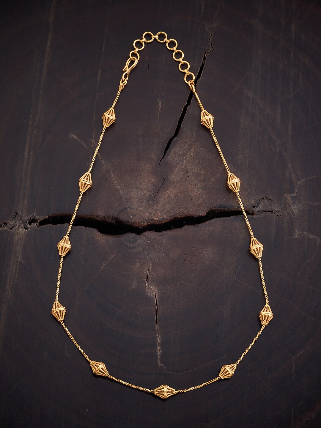 

Kushal's Fashion Jewellery Gold-Plated Antique Necklace