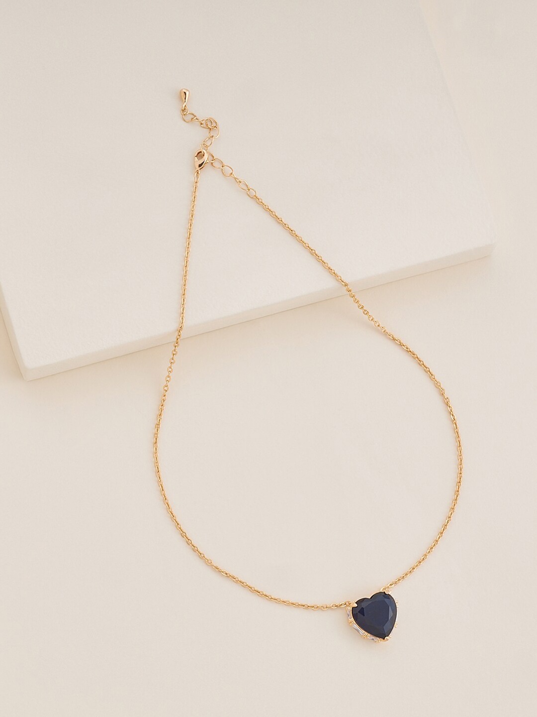 

Kushal's Fashion Jewellery Copper Gold-Plated Chain, Blue