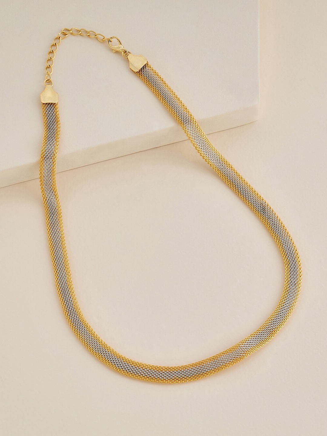 

Kushal's Fashion Jewellery Gold-Plated Minimal Necklace