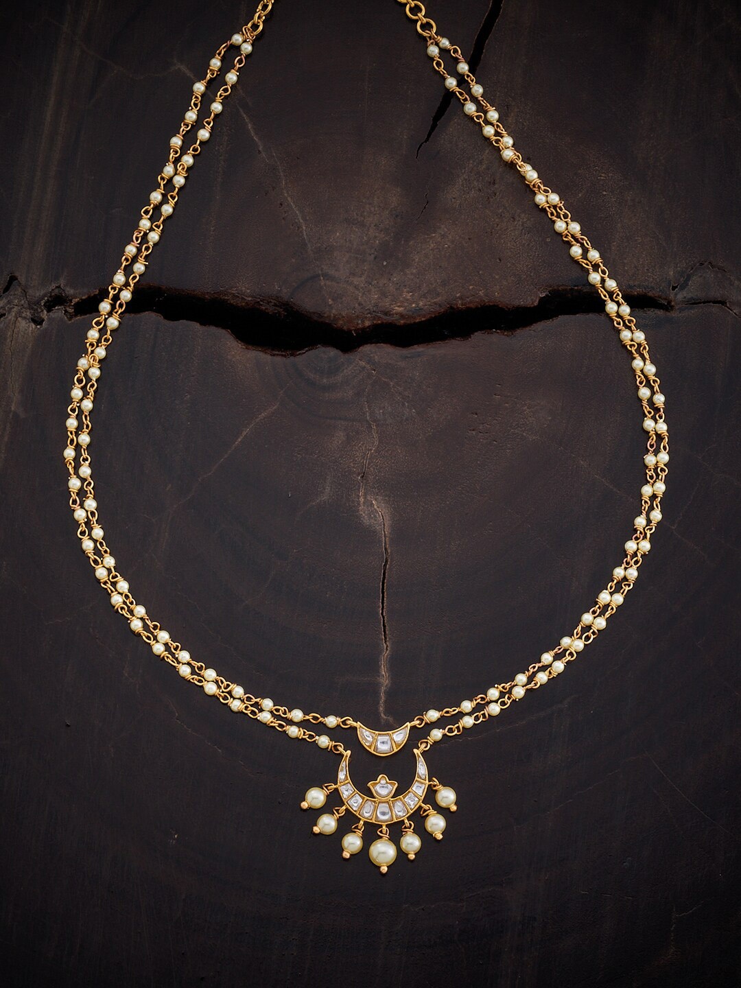 

Kushal's Fashion Jewellery Gold-Plated Necklace, White