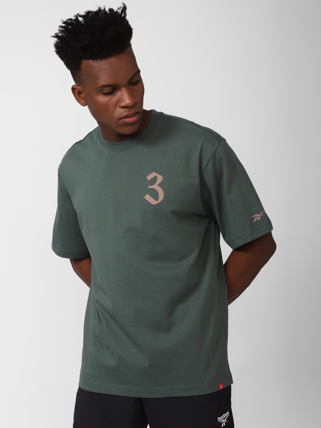 

Reebok Men CNY Pure Cotton T-shirt, Green