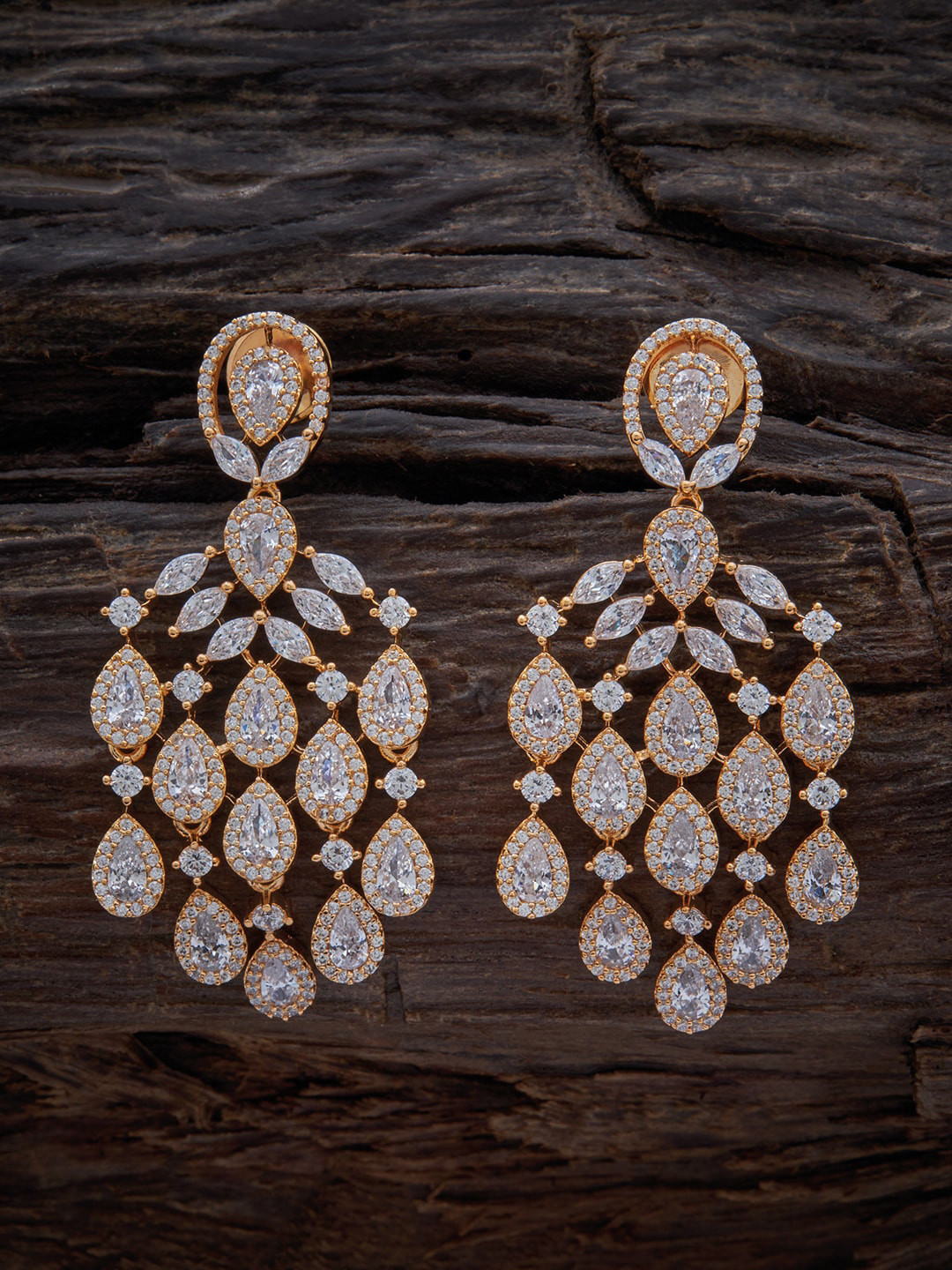 

Kushal's Fashion Jewellery White Contemporary Drop Earrings