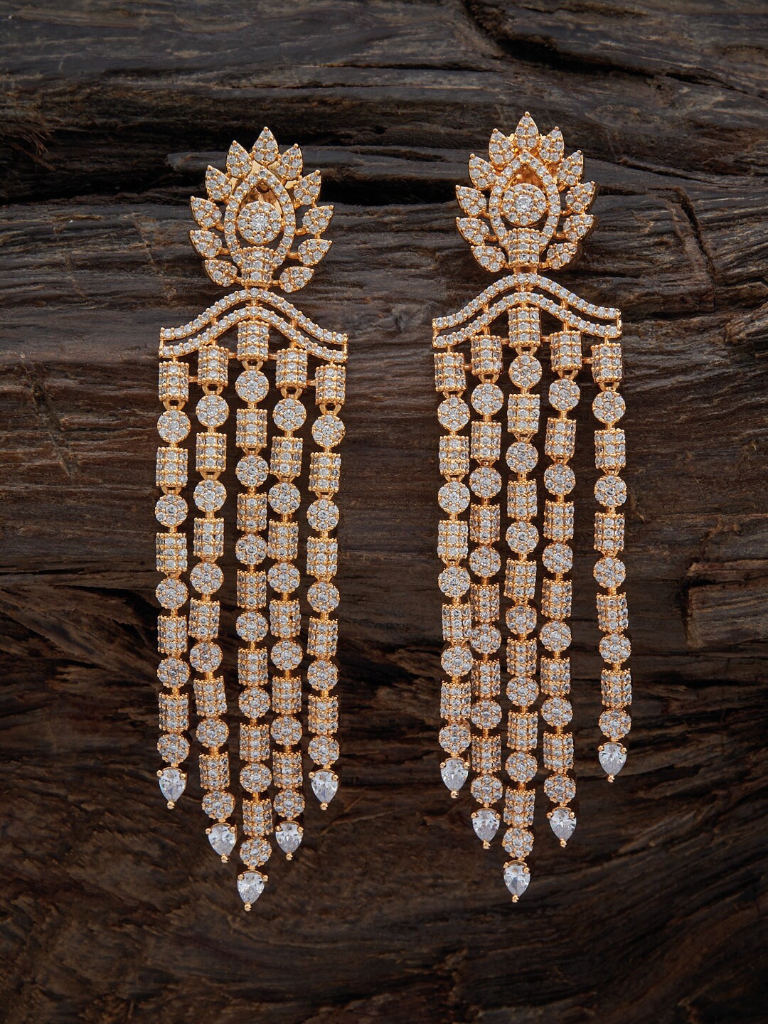 

Kushal's Fashion Jewellery White Contemporary Drop Earrings
