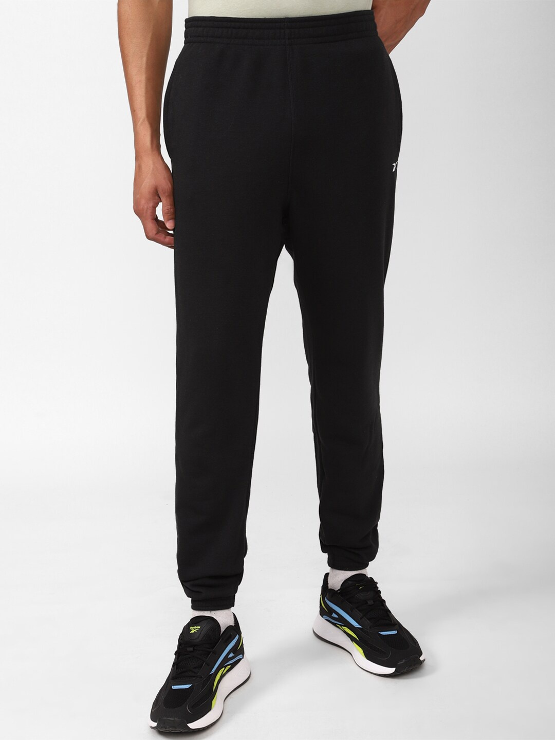

Reebok Men Brand Logo Printed Joggers, Black