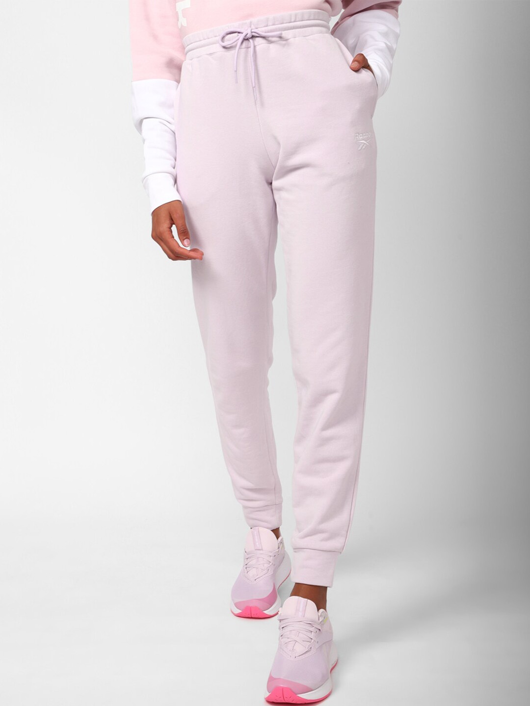 

Reebok Women RI French Terry Cotton Joggers, Purple