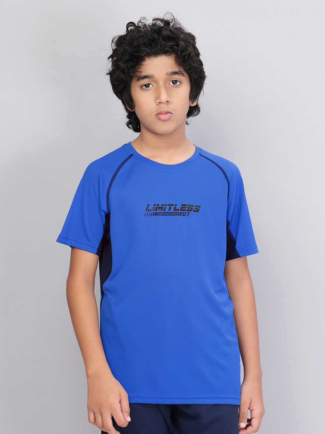 

Technosport Boys Raglan Sleeve Antimicrobial Sports T-shirt, Blue