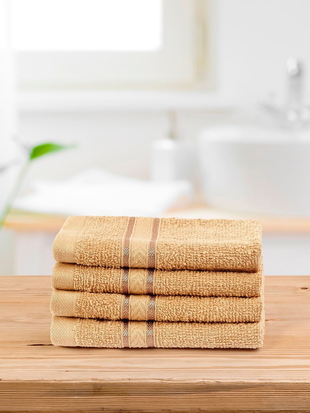 

Layers Tuscany 4-Pcs Brown 380 GSM Pure Cotton Face Towels