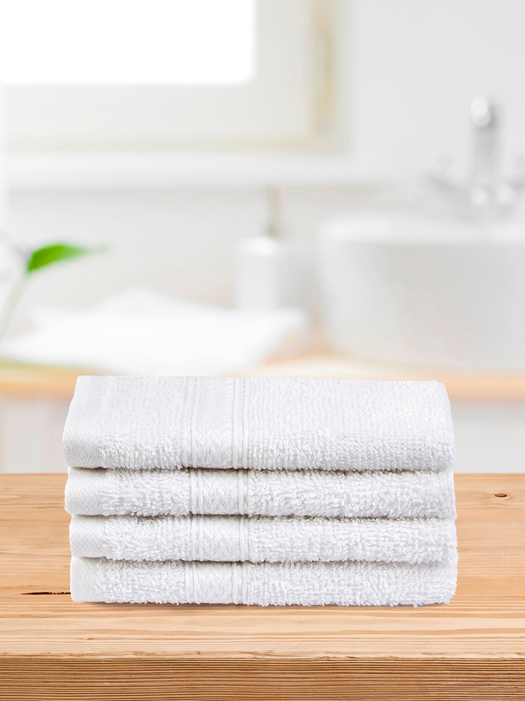 

Layers Firenze 4-Pcs White Pure Cotton 400 GSM Face Towels
