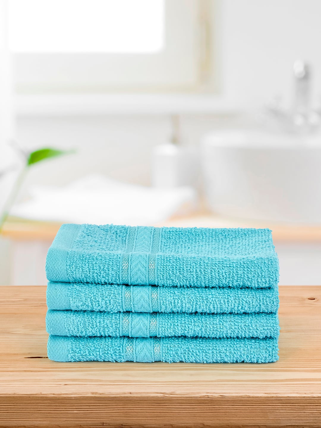 

Layers Tuscany 4-Pcs Blue 380 GSM Pure Cotton Face Towels