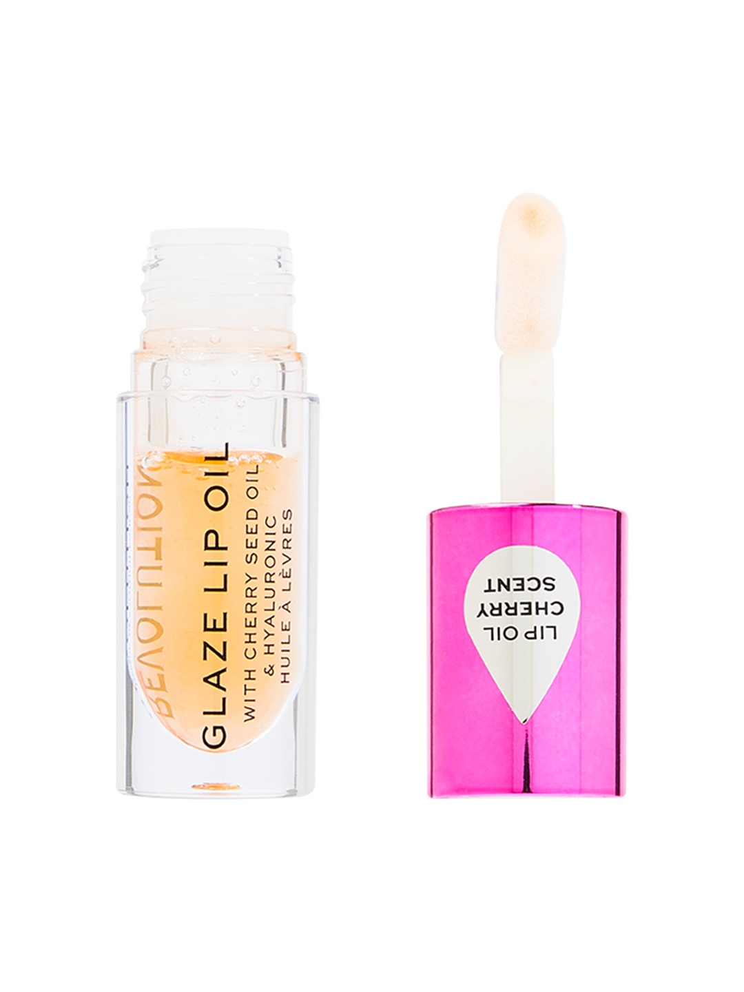 

Makeup Revolution London Cherry Seed & Hyaluronic Glaze Lip Oil 4.6ml - Getaway Terracotta, Peach