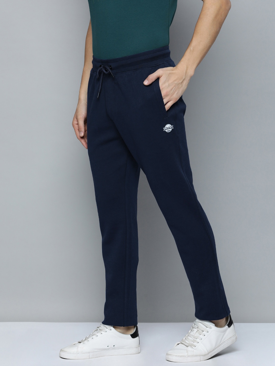 

Indian Terrain Men Slim Fit Track Pants, Navy blue