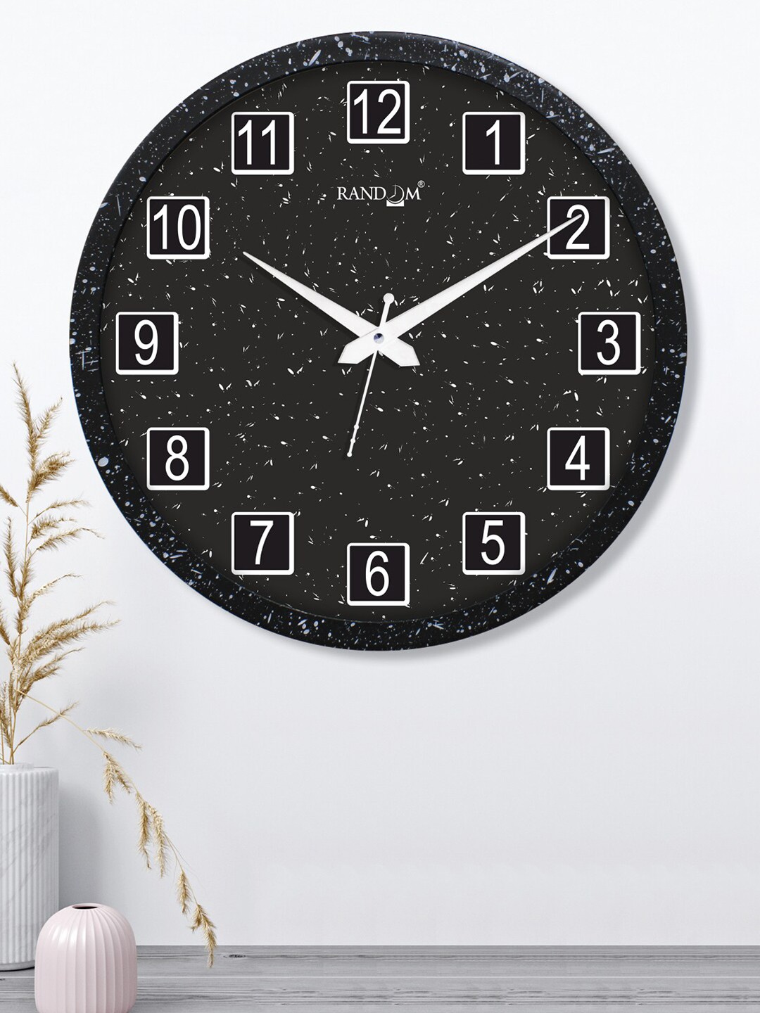 

RANDOM Black & White Printed Analogue Contemporary Round Wall Clock