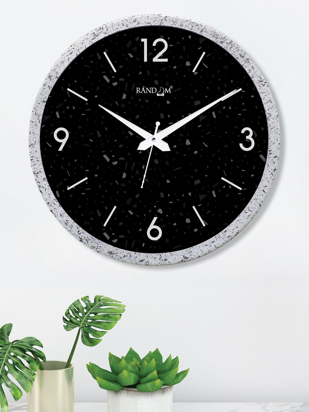 

RANDOM Black & White Printed Analogue Contemporary Round Wall Clock
