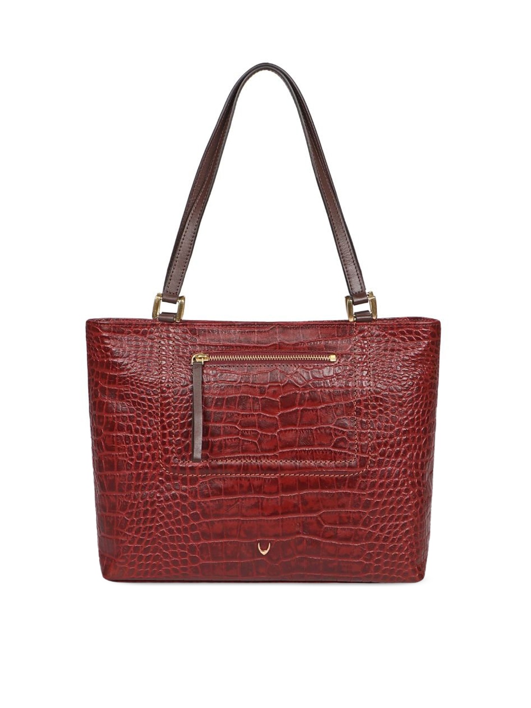 

Hidesign Animal Textured Leather Shoulder Bag, Red