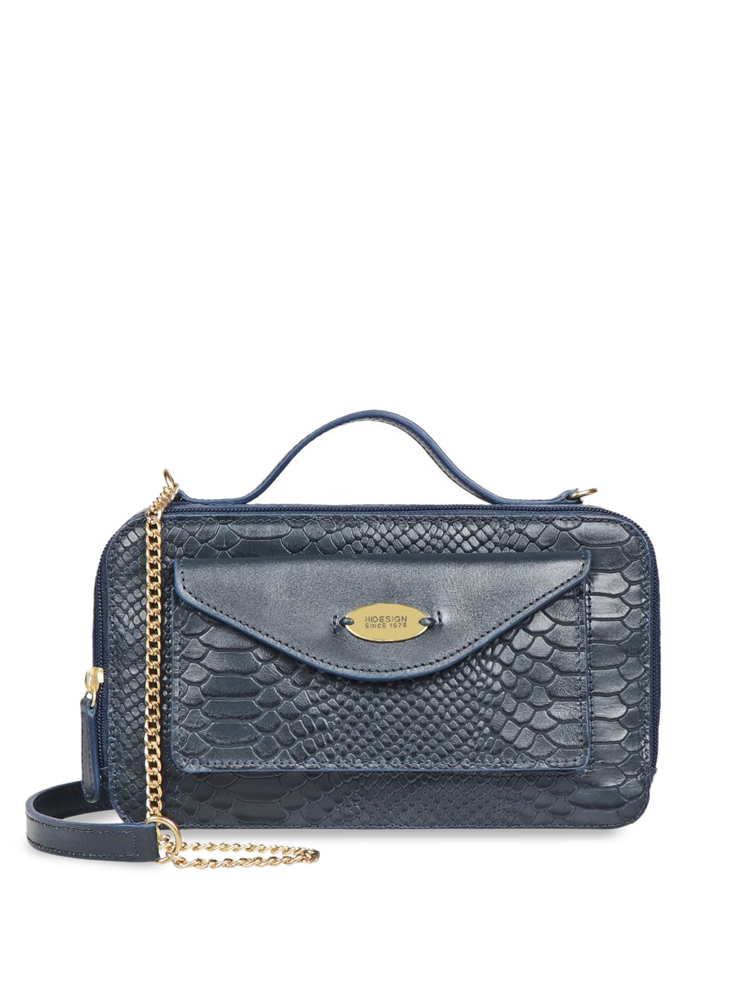 

Hidesign Leather Core Sling Bag, Blue
