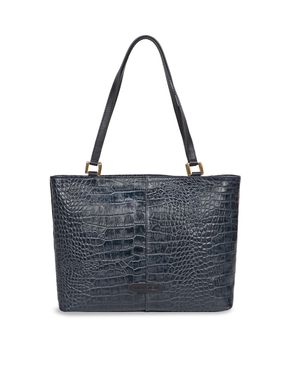 

Hidesign Animal Textured Leather Shoulder Bag, Blue
