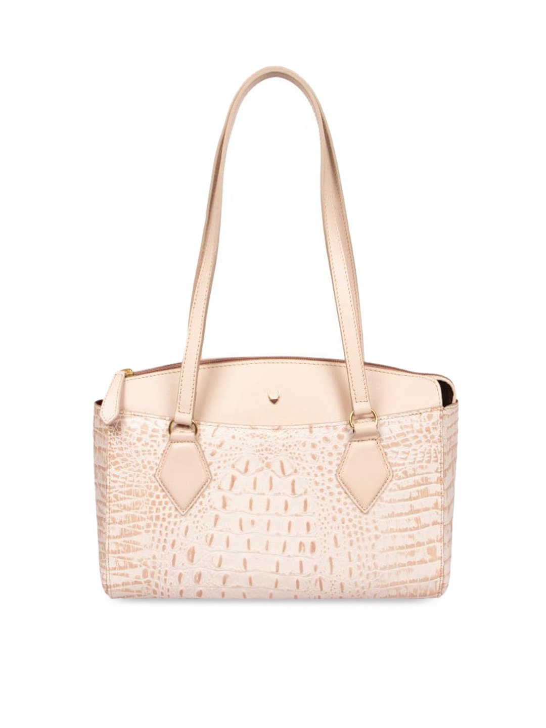 

Hidesign Textured Leather Shoulder Bag, Cream