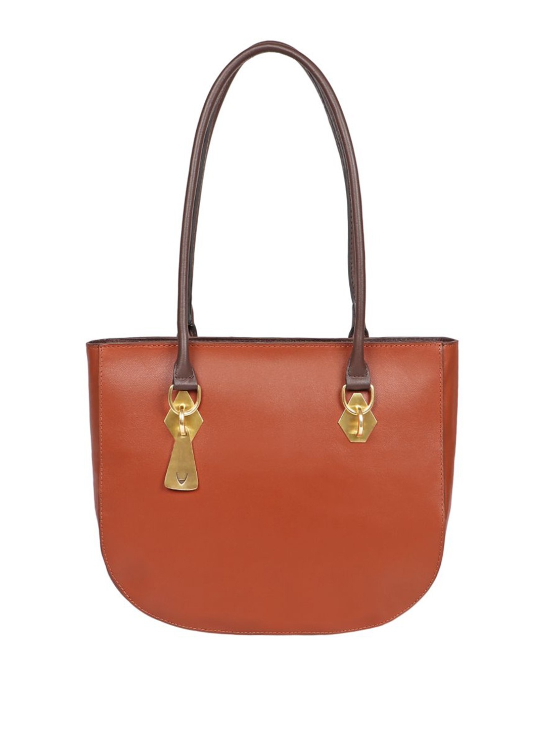 

Hidesign Leather Half Moon Shoulder Bag With Tasselled, Tan