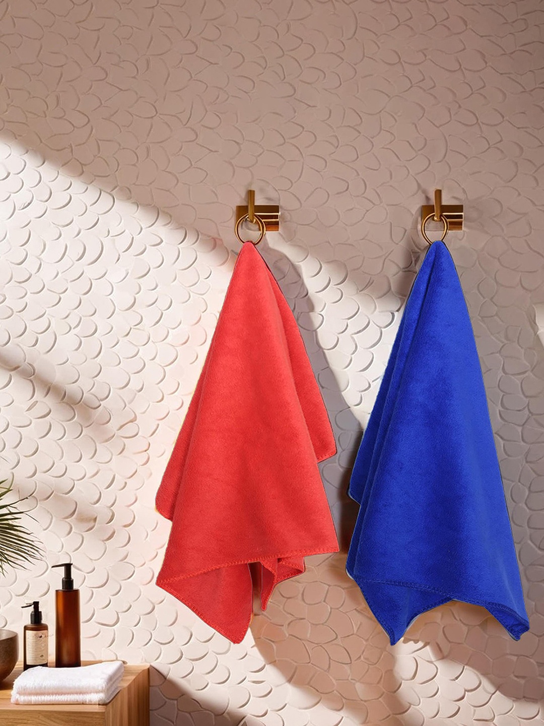 

Kuber Industries Set Of 2 Microfiber Kitchen Towels, Red