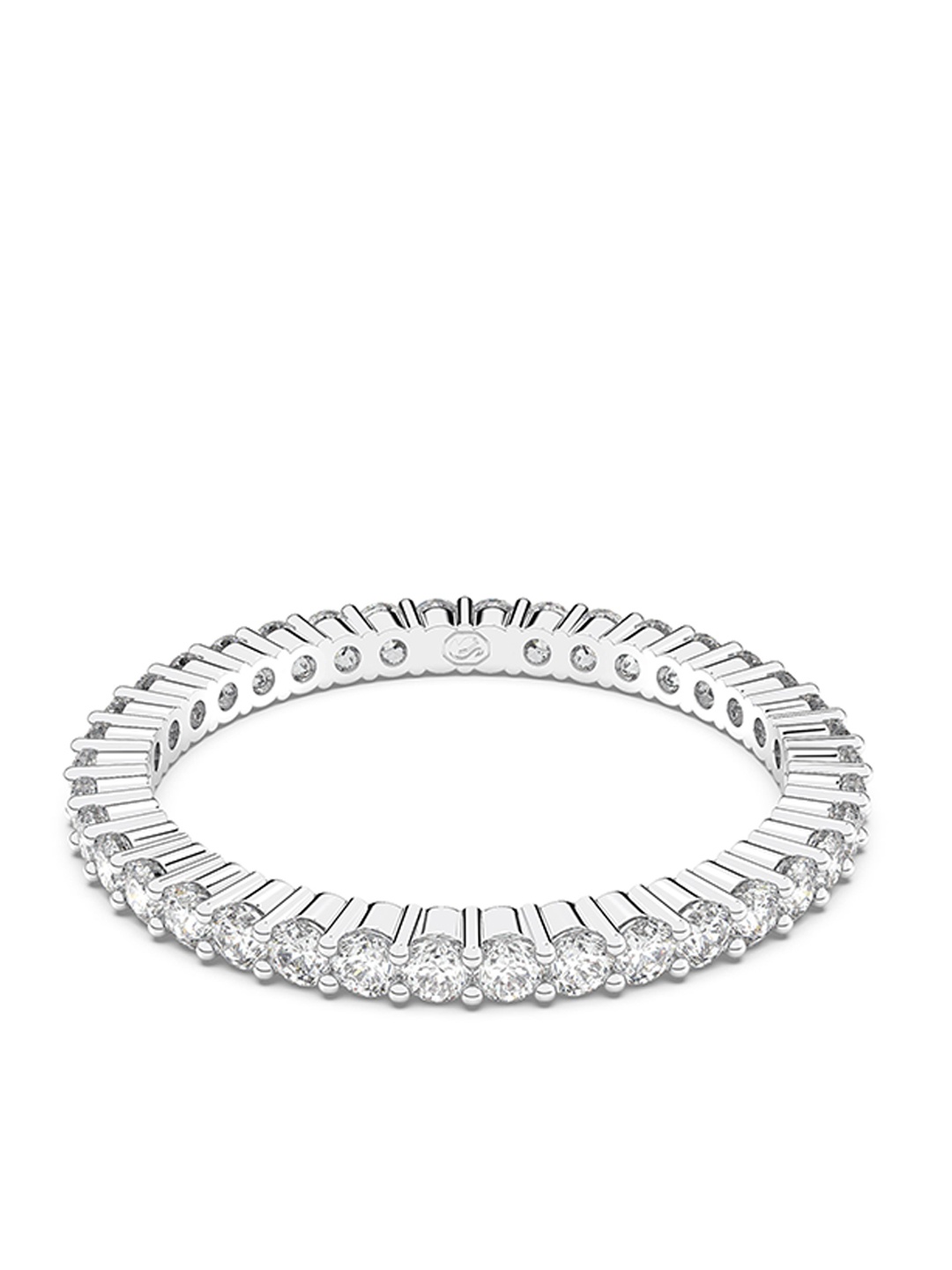 

SWAROVSKI Rhodium-Plated Crystal-Studded Adjustable Finger Ring, Silver
