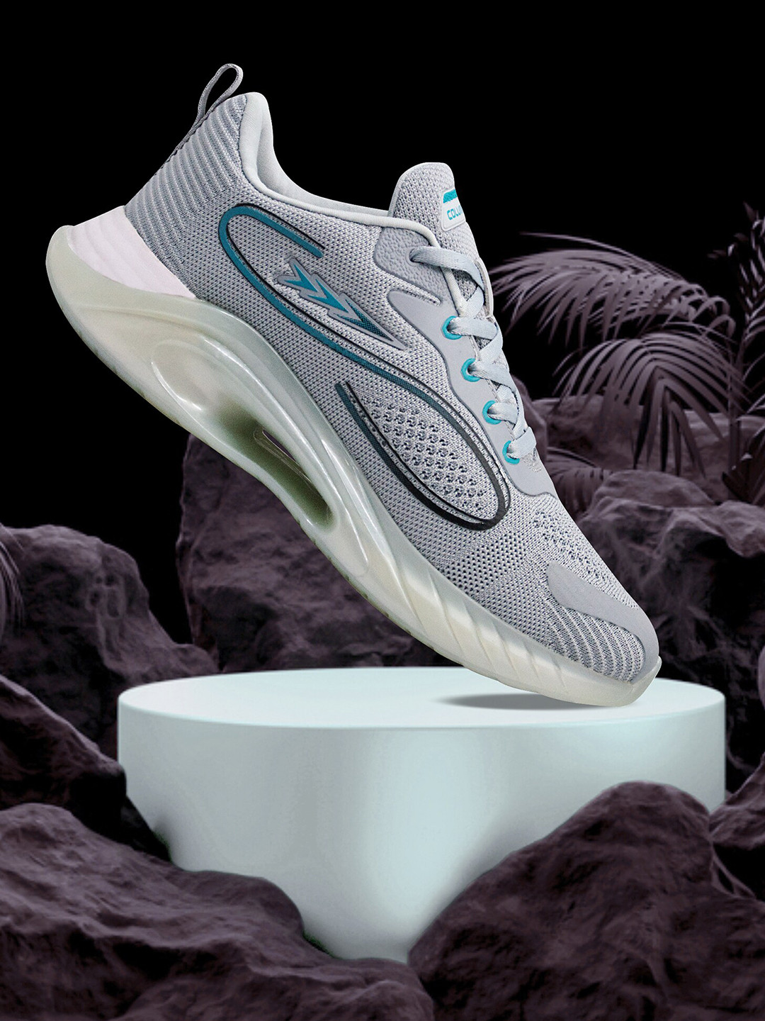 

Columbus Men Lace-Ups Running Sports Shoes, Grey