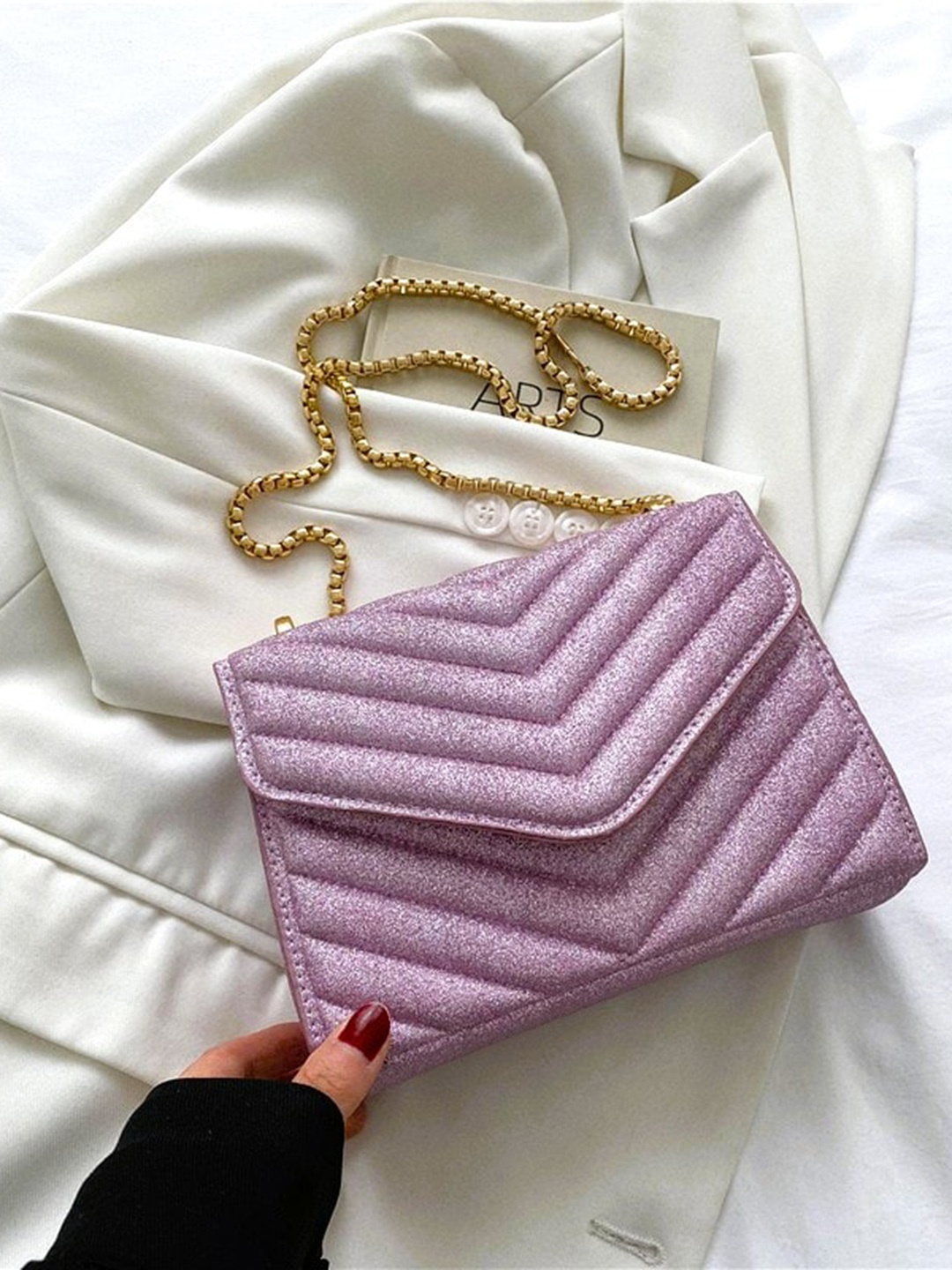 

Diva Dale PU Sling Bag, Lavender