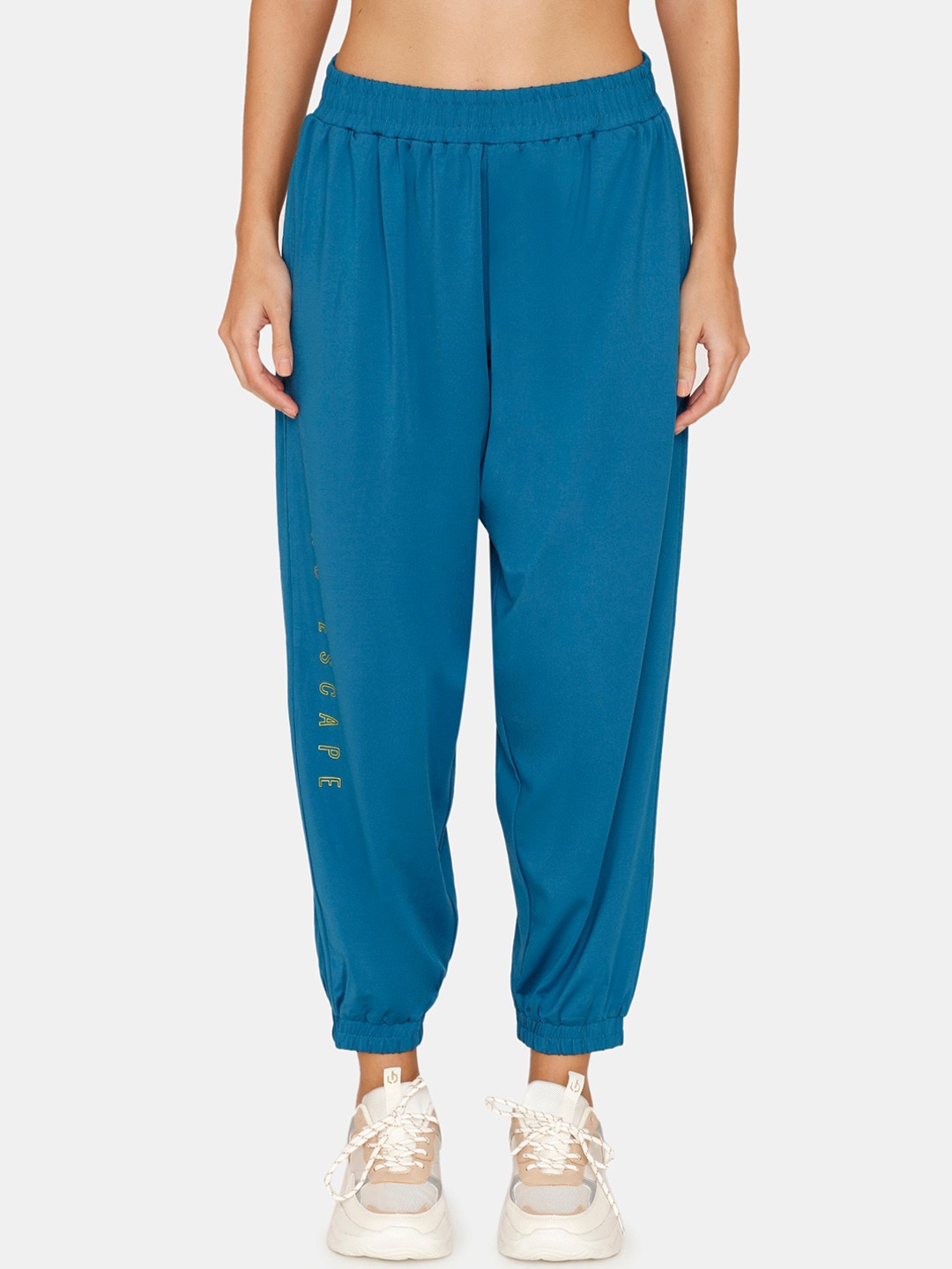 

Zelocity by Zivame Women Mid-Rise Joggers, Blue