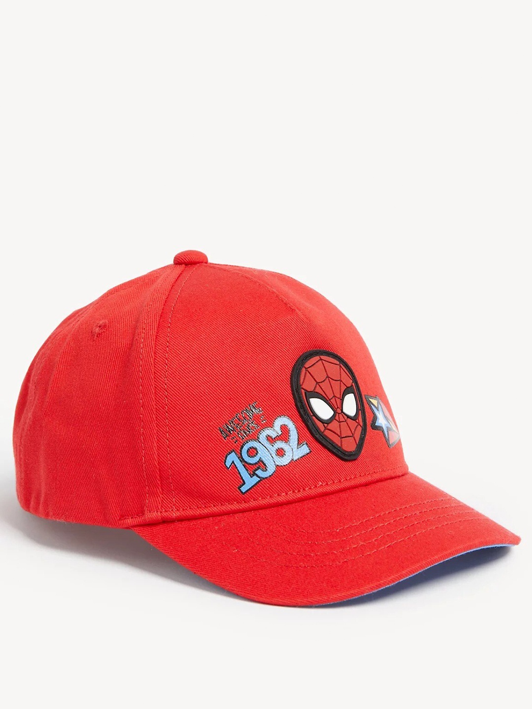 

Marks & Spencer Boys Printed Pure Cotton Baseball Cap, Red