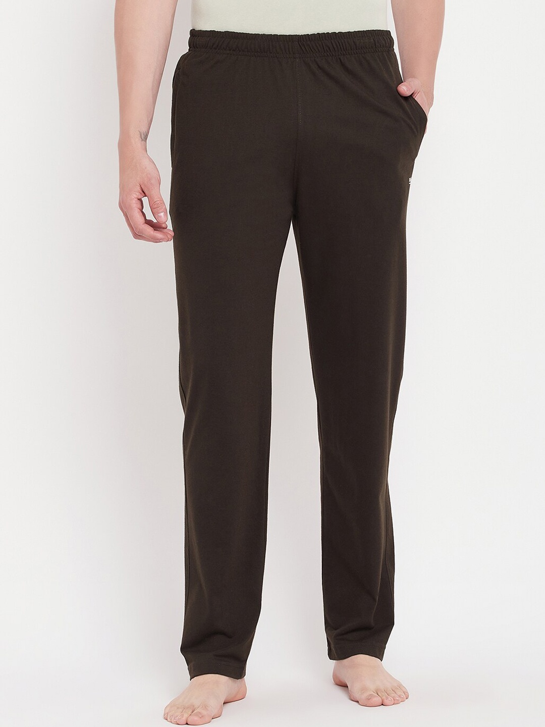 

Okane Men Straight Cotton Lounge Pants, Olive