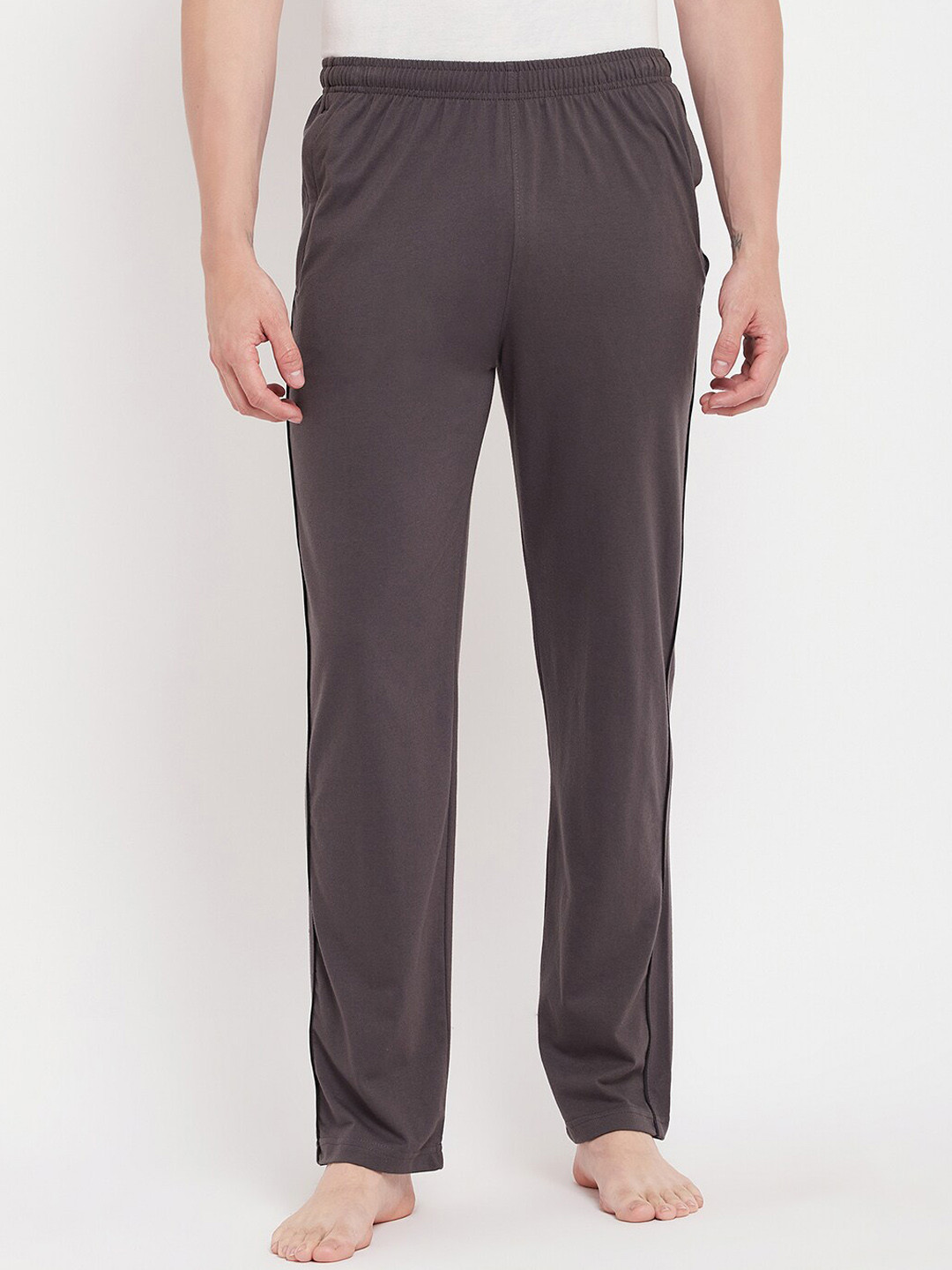 

Okane Men Mid-Rise Straight Lounge Pants, Grey
