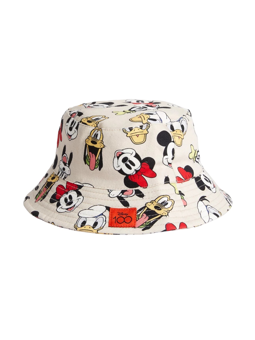 

Marks & Spencer Kids Mickey Mouse Printed Pure Cotton Bucket Hat, Beige