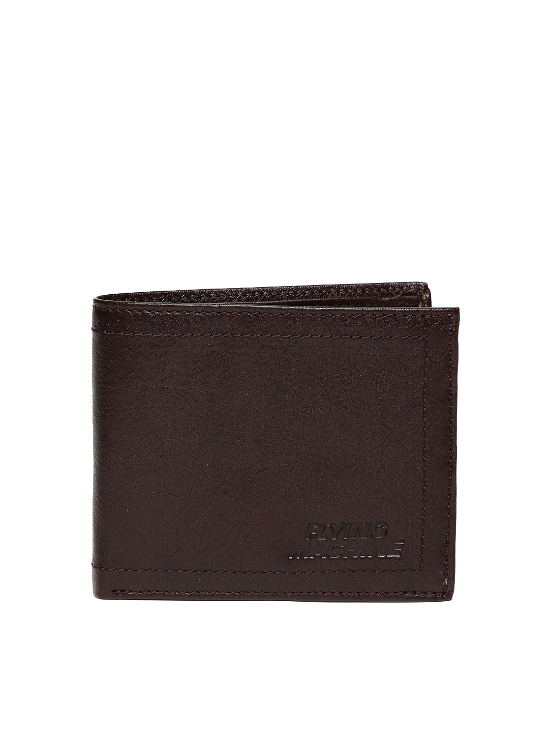 

Flying Machine Men Brown Two Fold Leather Wallet