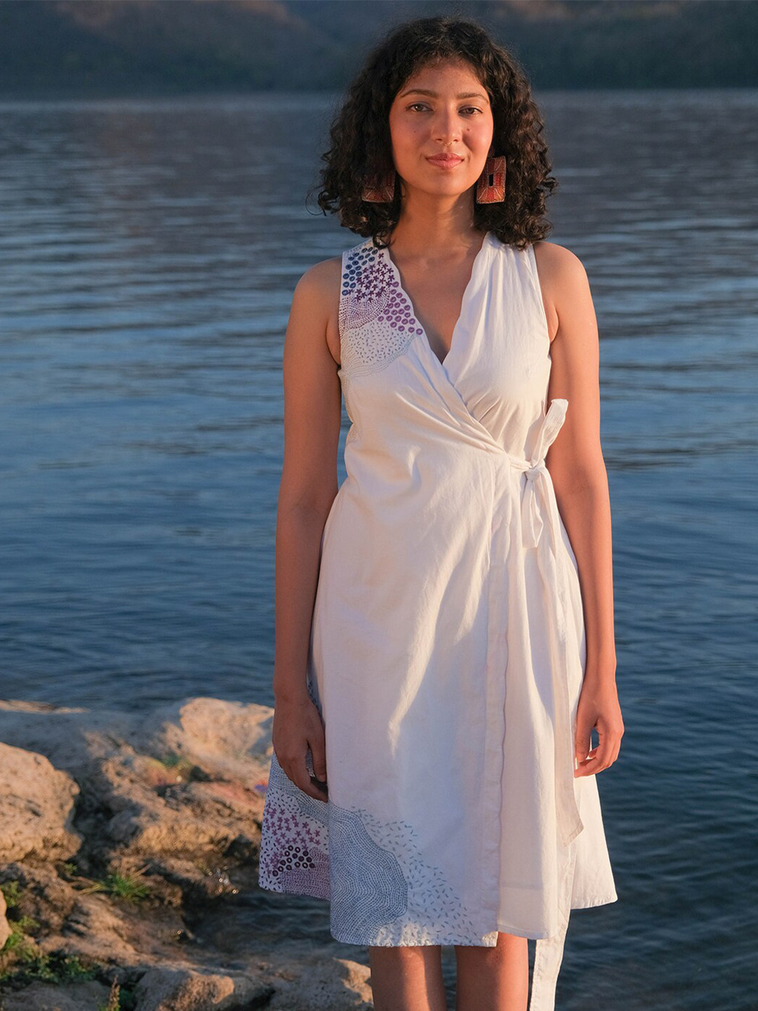 

OKHAI White Ethnic Dress