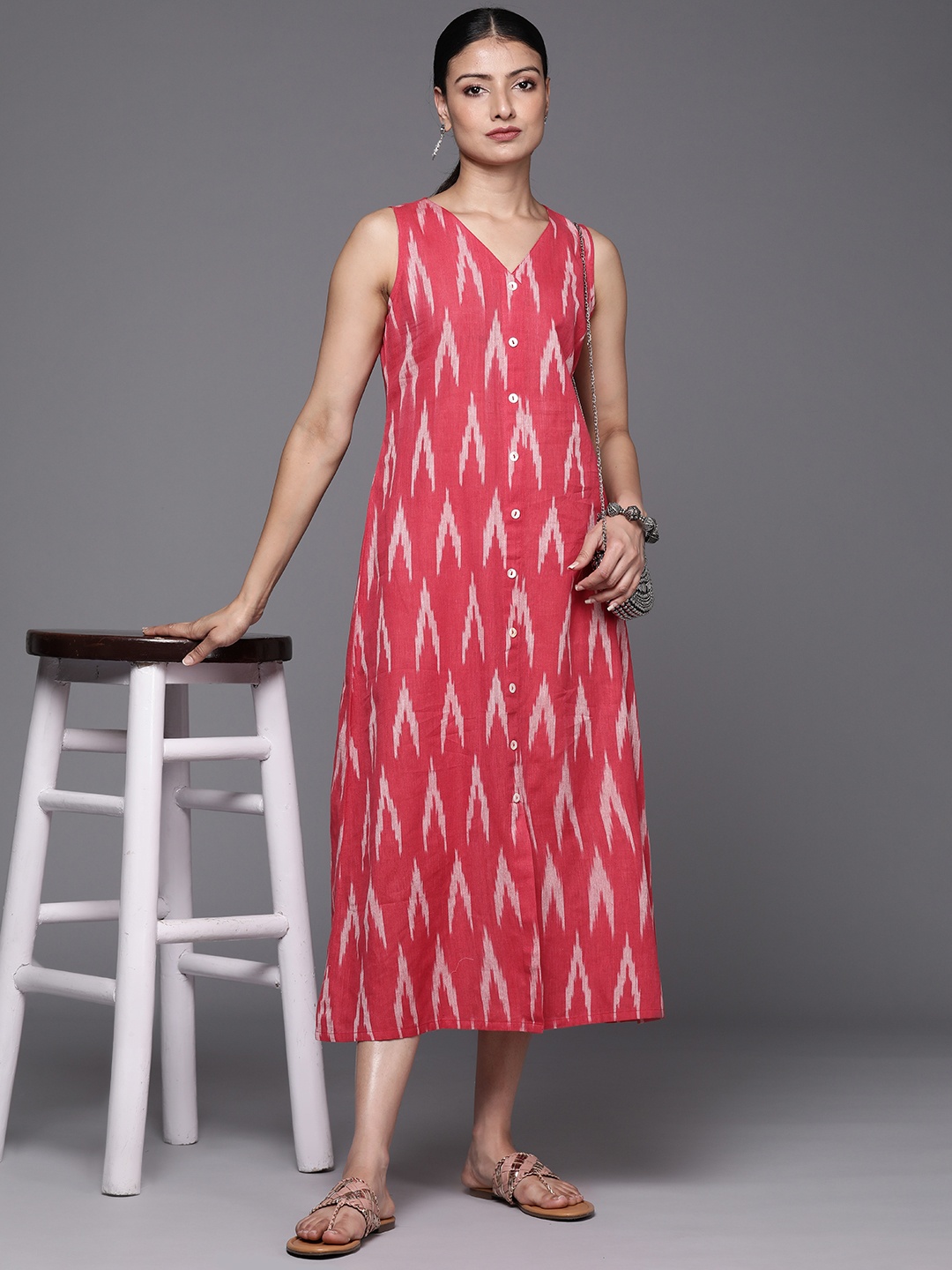 

Varanga A-Line Maxi Dress, Coral