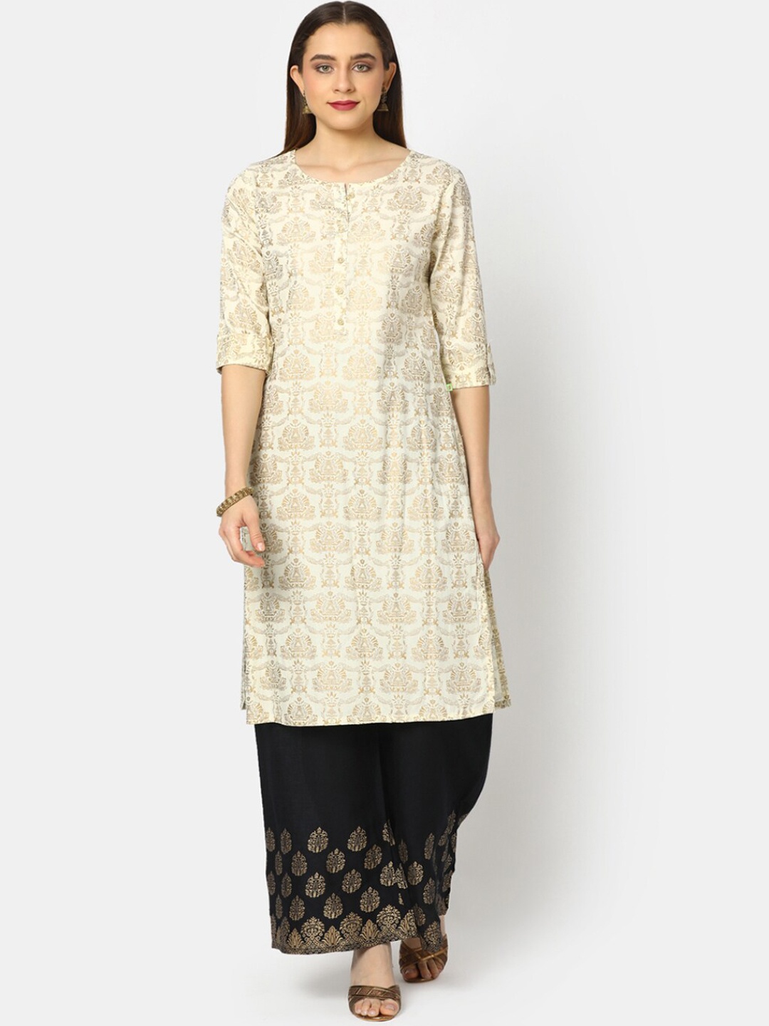 

V-Mart Women White Kurta