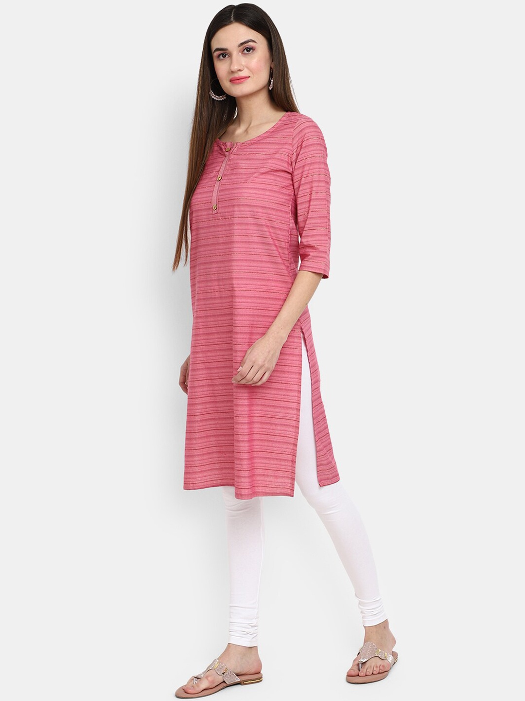 

V-Mart Women Red & Red Kurta