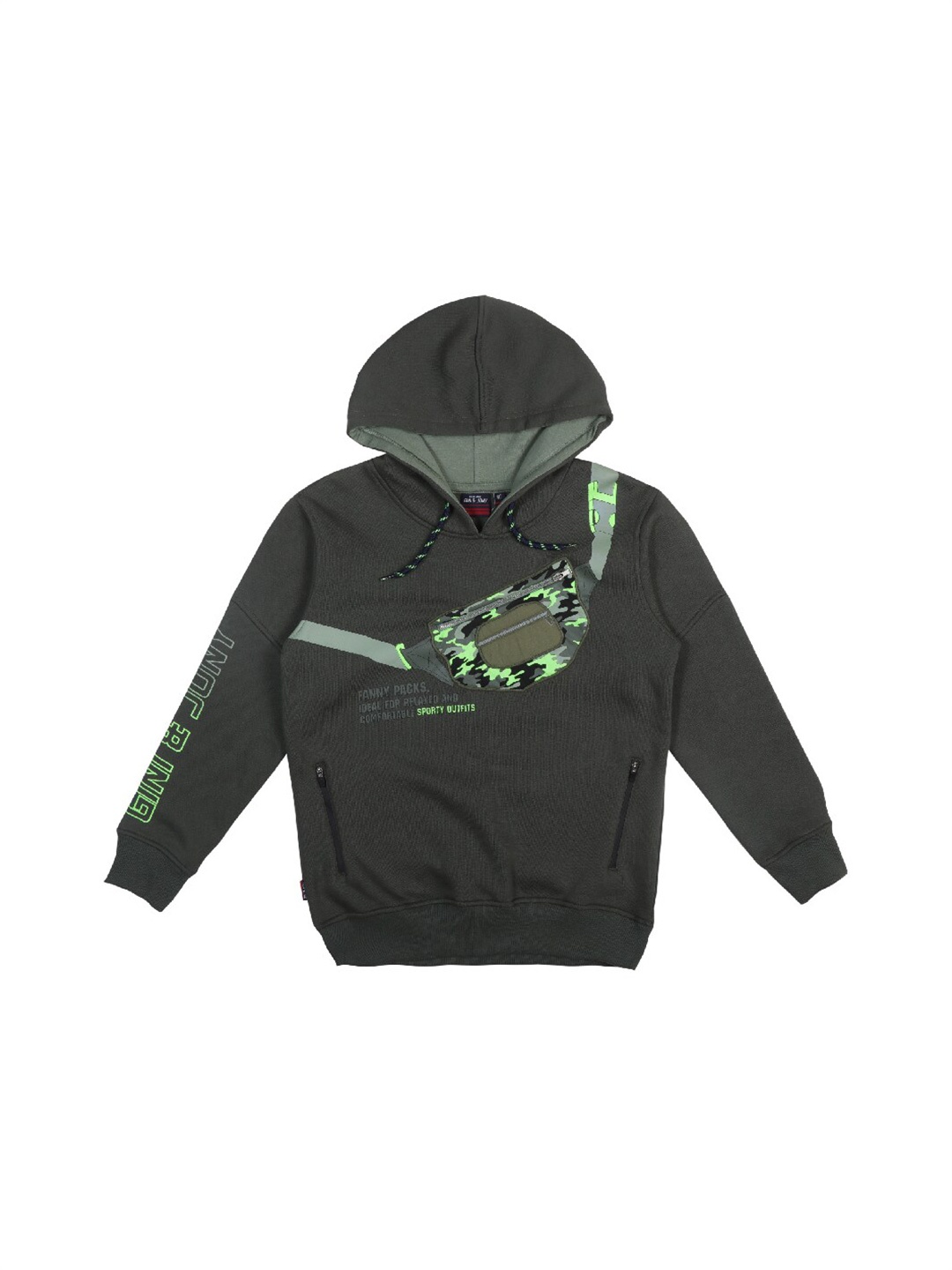 

Gini and Jony Boys Olive Green Sweatshirt