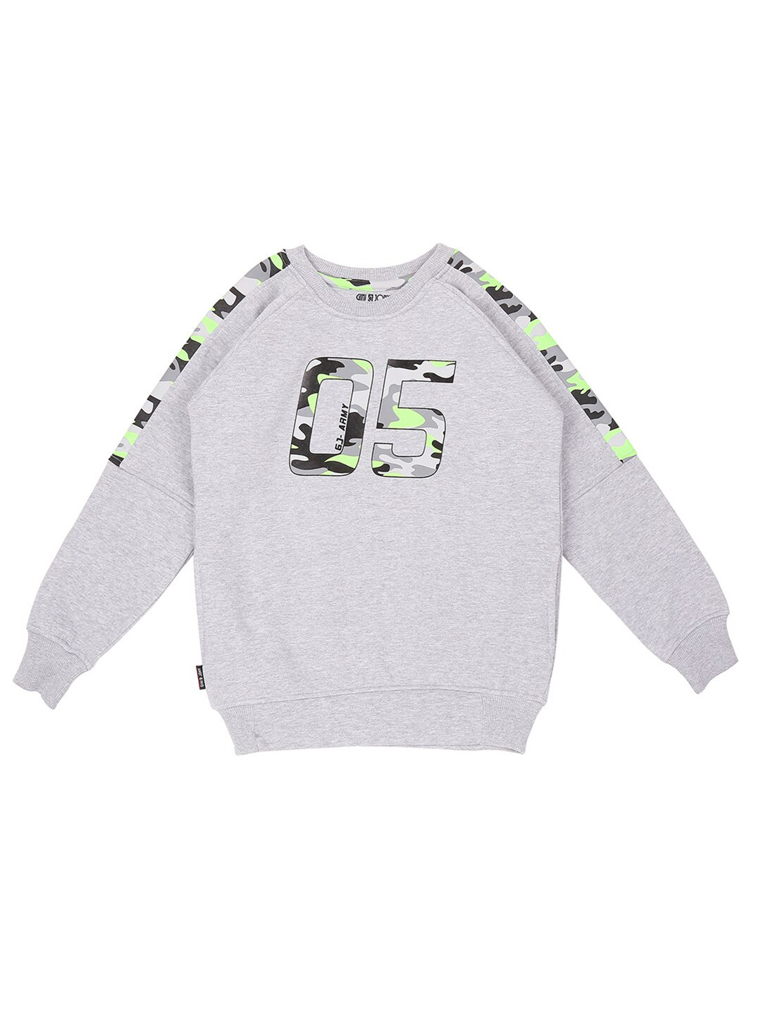 

Gini and Jony Boys Printed Fleece Sweatshirt, Grey