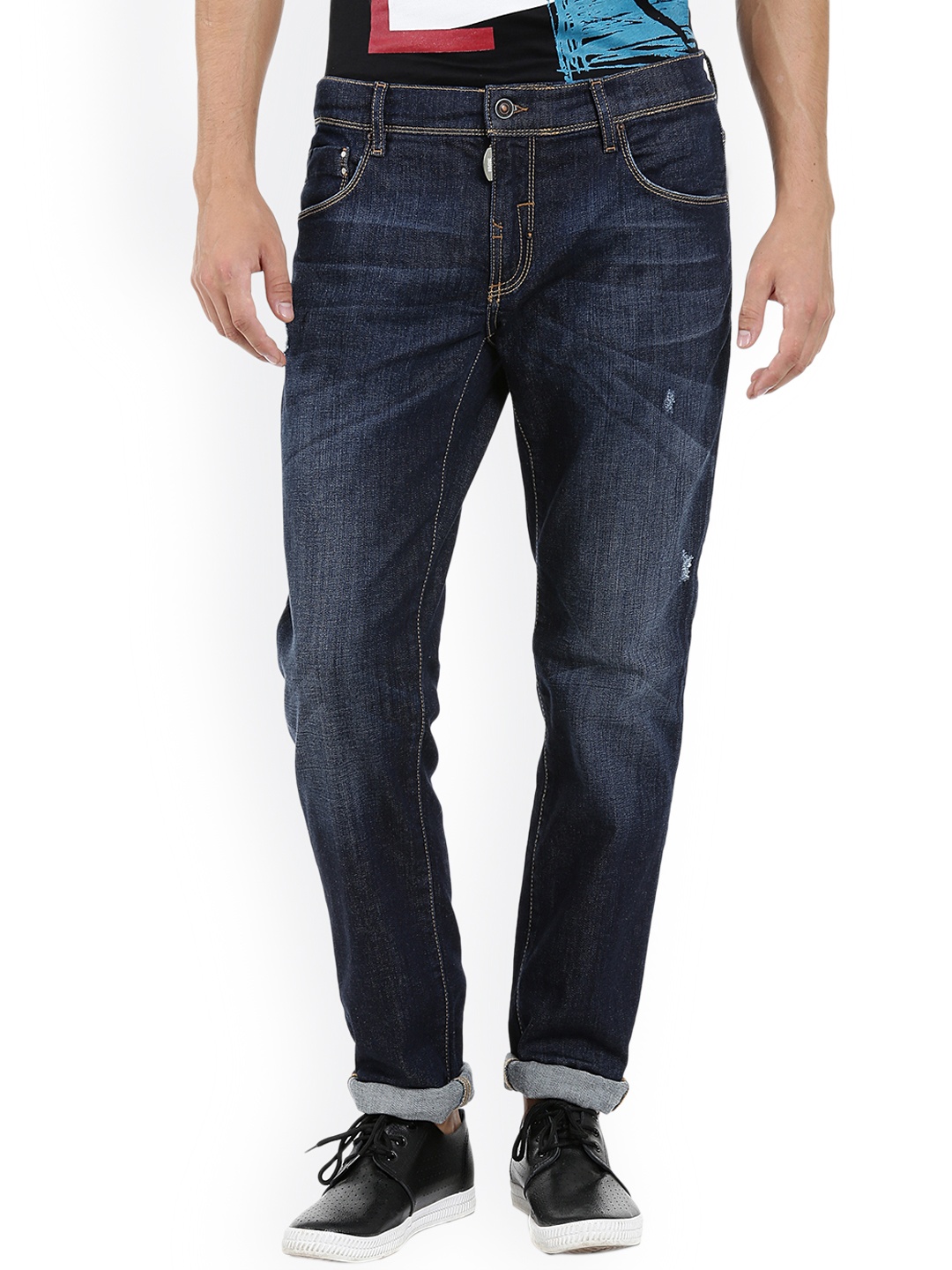 

Antony Morato Men Blue Skinny Fit Mid-Rise Clean Look Stretchable Jeans
