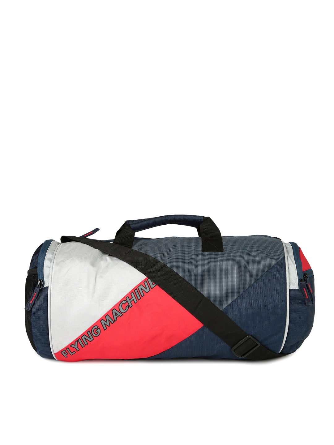 

Flying Machine Men Navy & Red Gym Duffel Bag, Navy blue