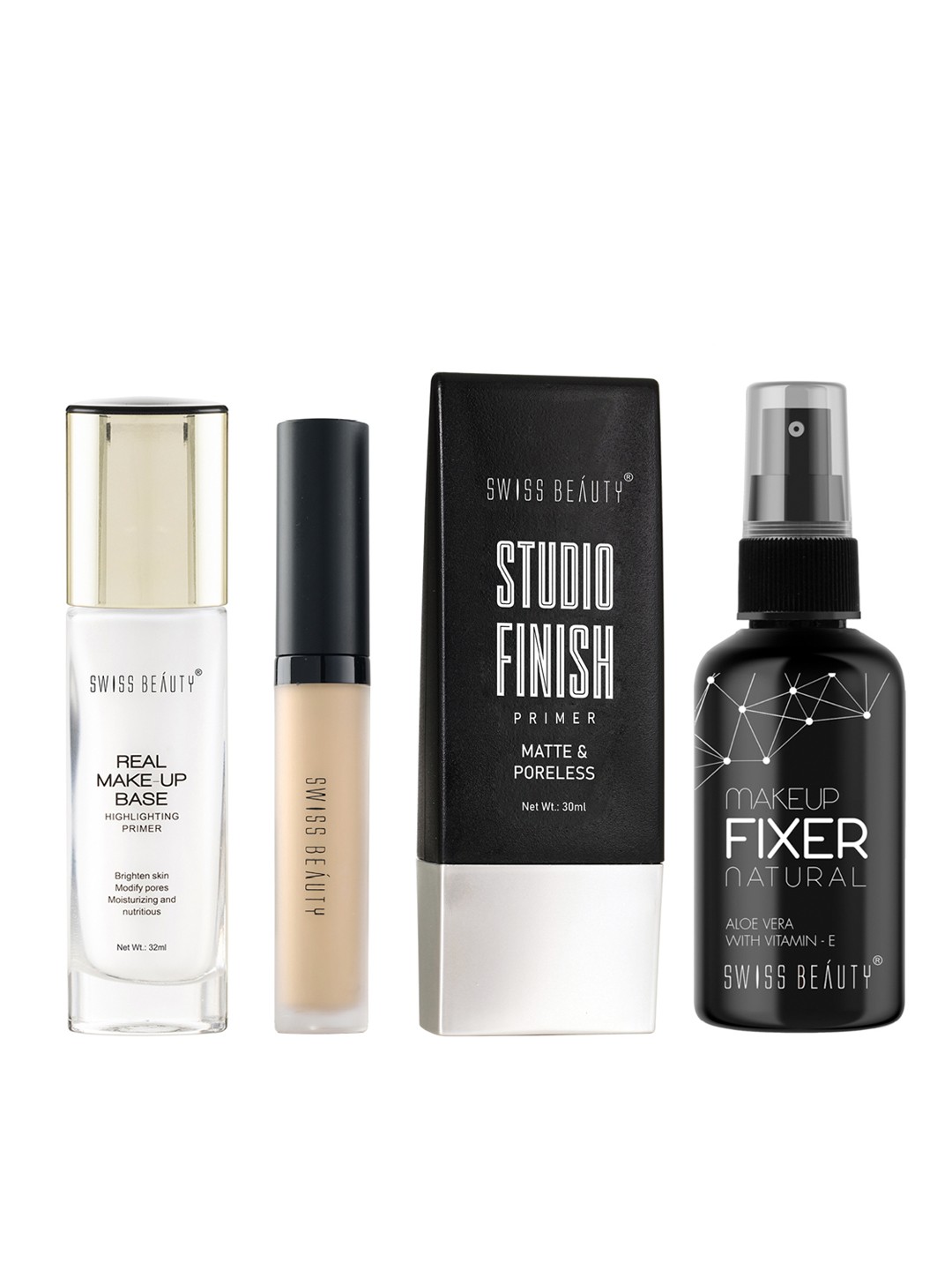 

SWISS BEAUTY Concealer & Primer Makeup Gift Set, Beige