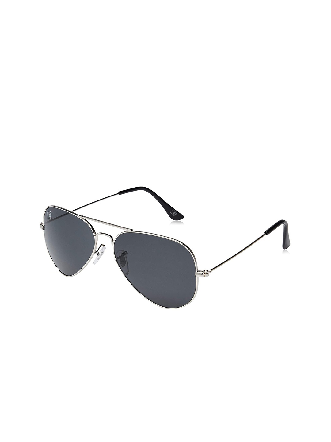 

MTV Unisex Black Lens & Silver-Toned Aviator Sunglasses with UV Protected Lens