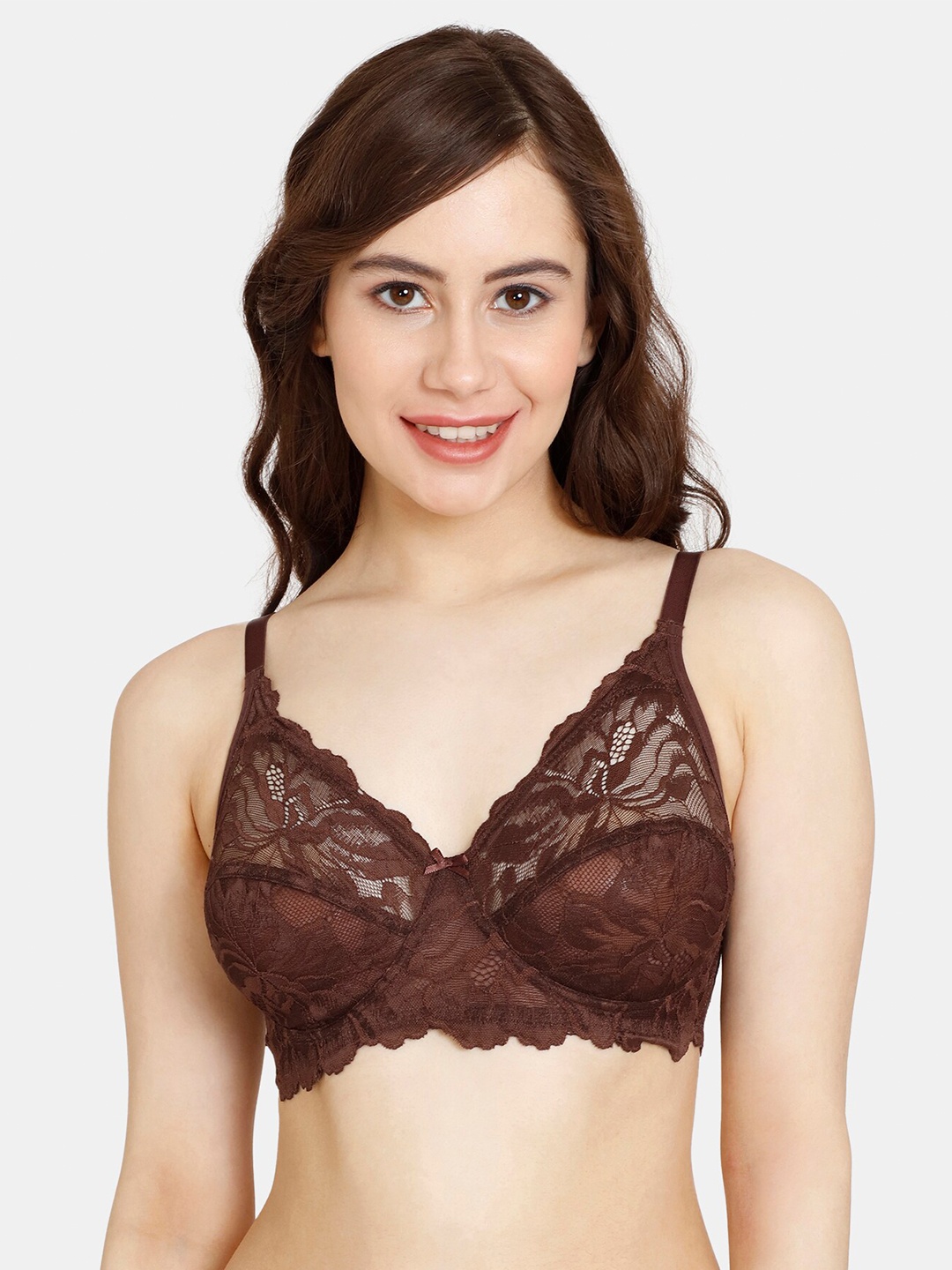 

Rosaline by Zivame Non Padded Non Wired T-Shirt Bra, Brown